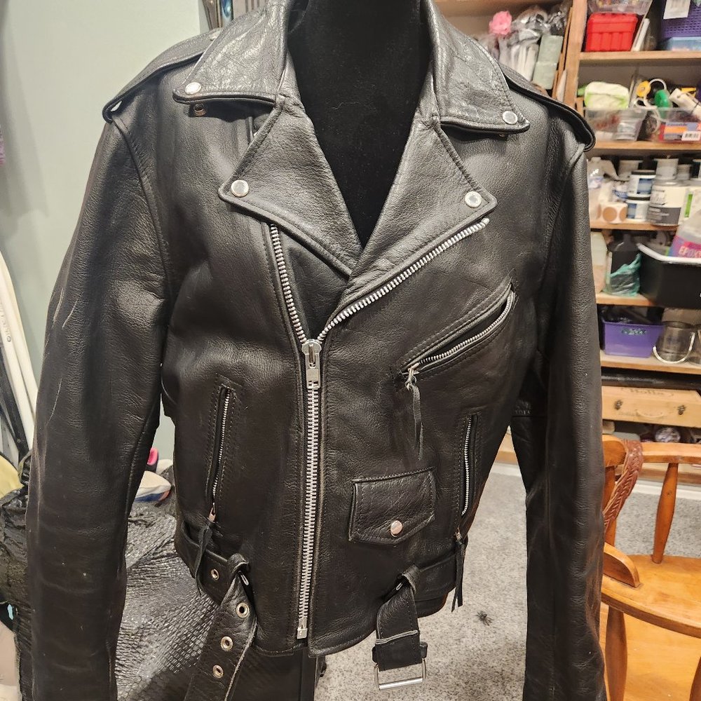 Vintage First Genuine Leather Jacket